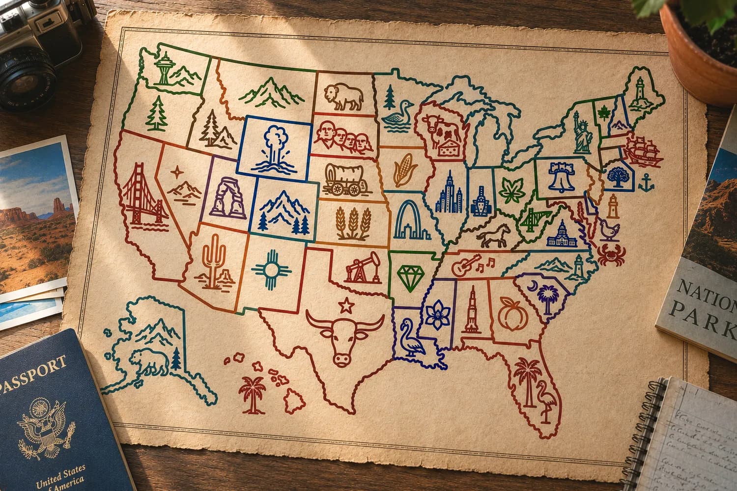 U.S. states checklist: how many of the 50 have you visited?