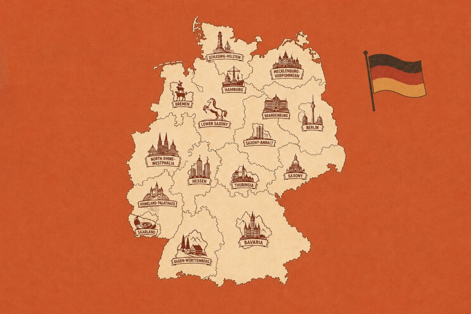 German states checklist: how many of the 16 Bundesländer have you visited?