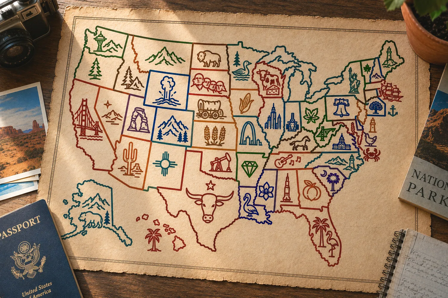 U.S. states checklist: how many of the 50 have you visited?