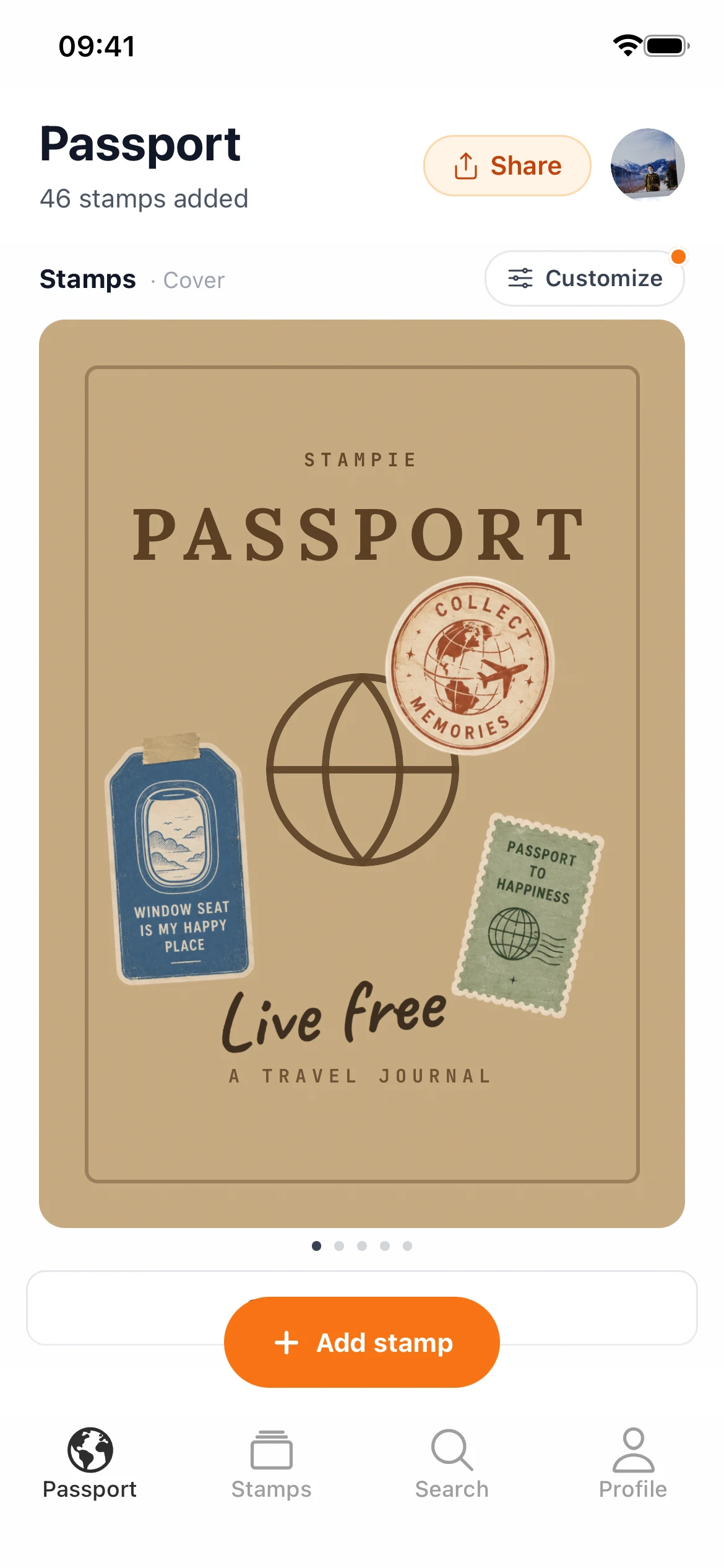 Passport customization screenshot 2